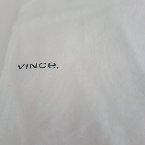 Vince Drawstring Canvas Shoe Clothing Storage Dust Bag Off White - Picture 2 of 7
